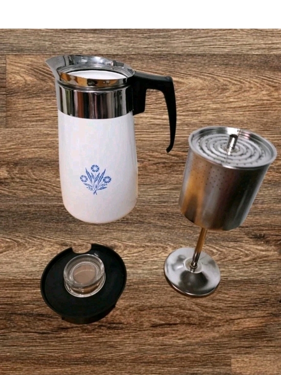 Corningware Other - Vintage RARE Corningware 9 Cup Percolator Set: Pot, Lid, Full Filter Set